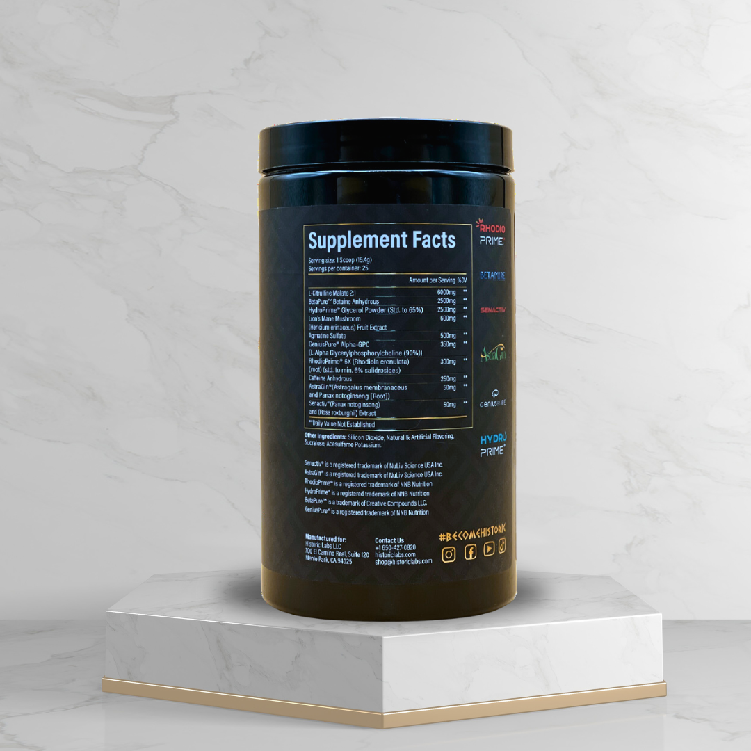 Boost Your Workout with Premium Pre-Workout | Historic Labs